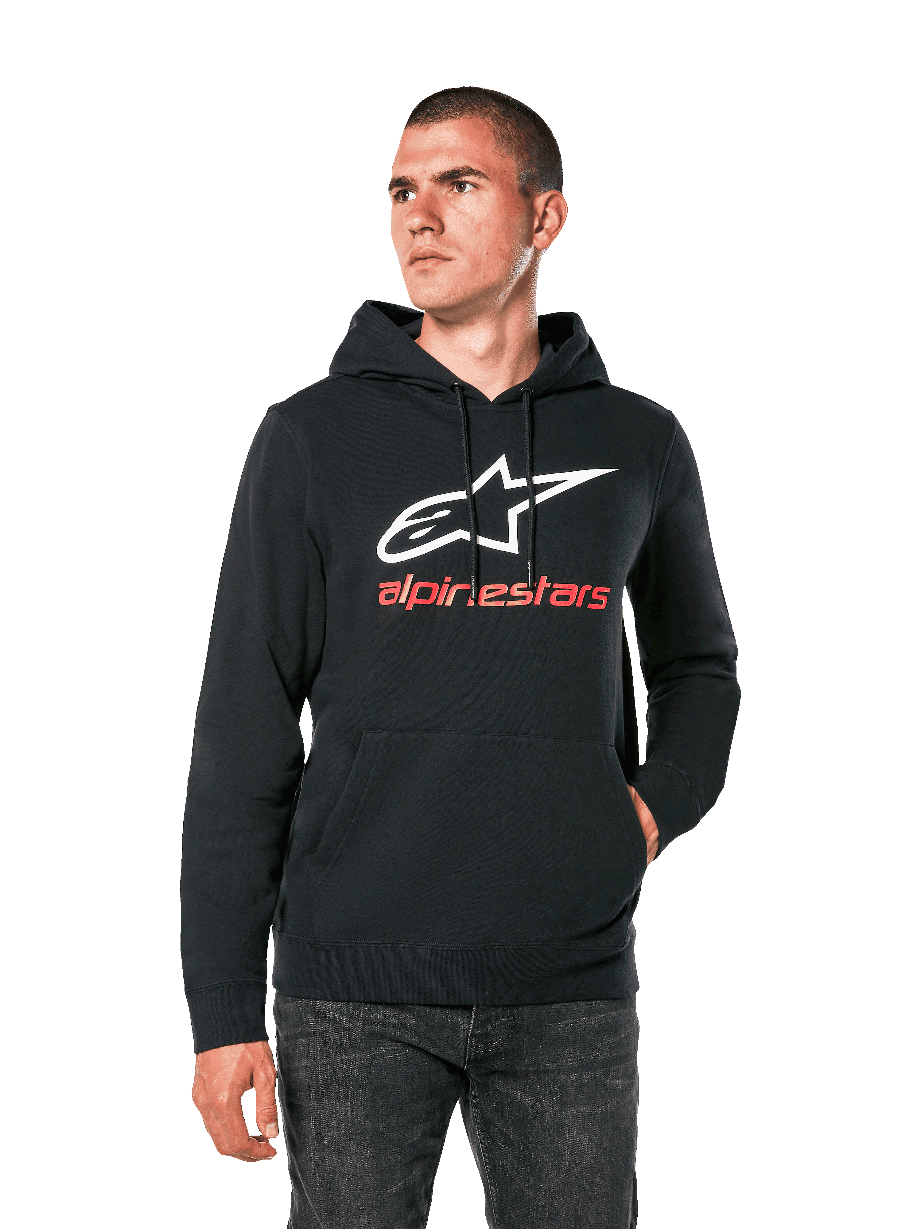 Alpinestars Always Hoodie V3 Zwart/Wit/Rood