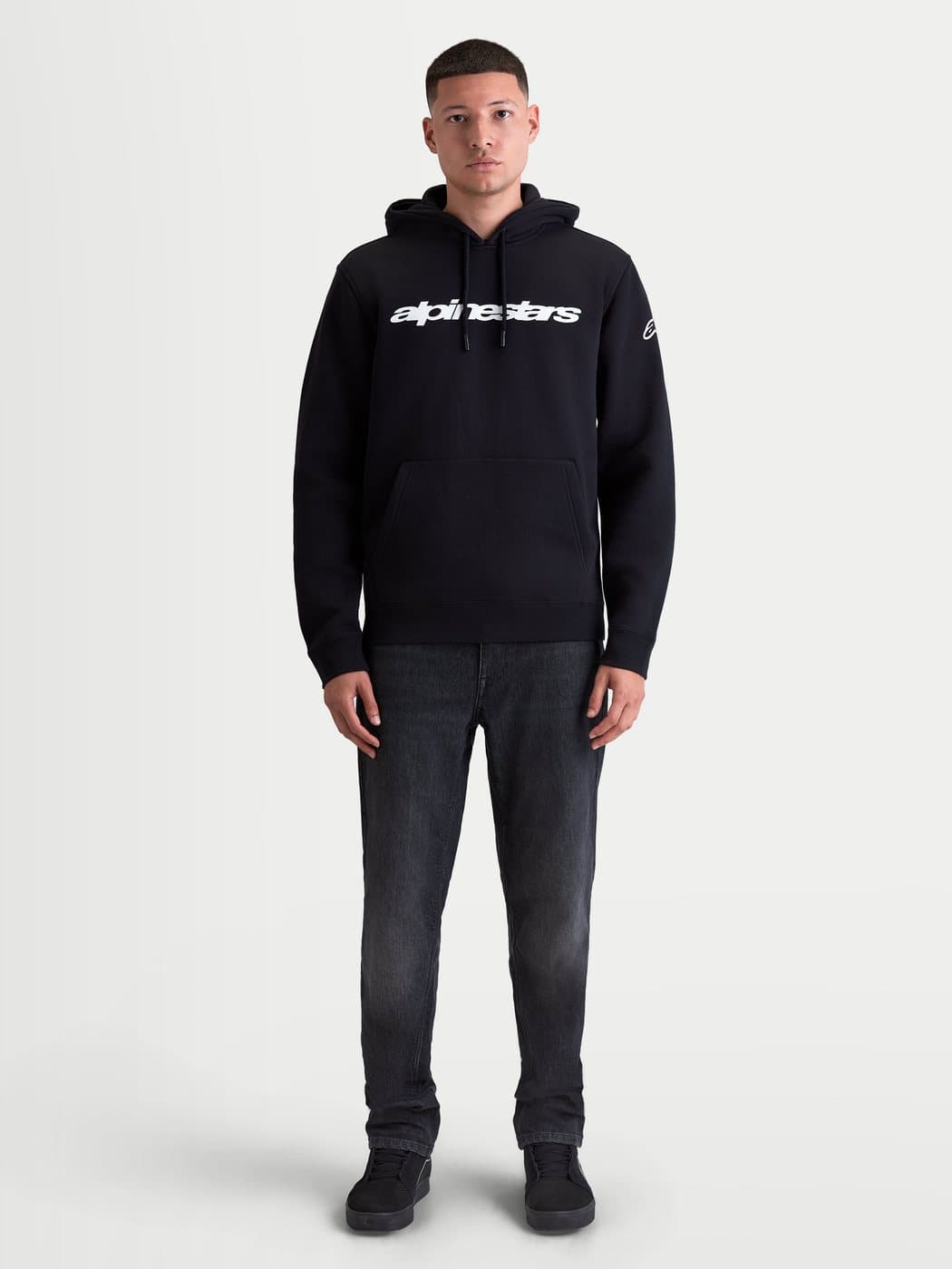 Alpinestars Race Wordmark Hoodie Schwarz/Weiß