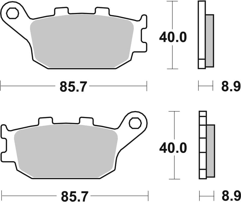 Brembo Street Carbon Ceramic Brake Pads - 07ho3607