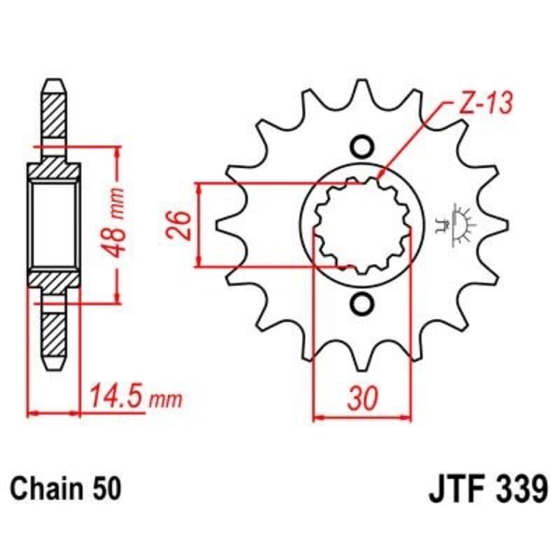 Jt Sprockets Staal Noise Free Voortandwiel - 530