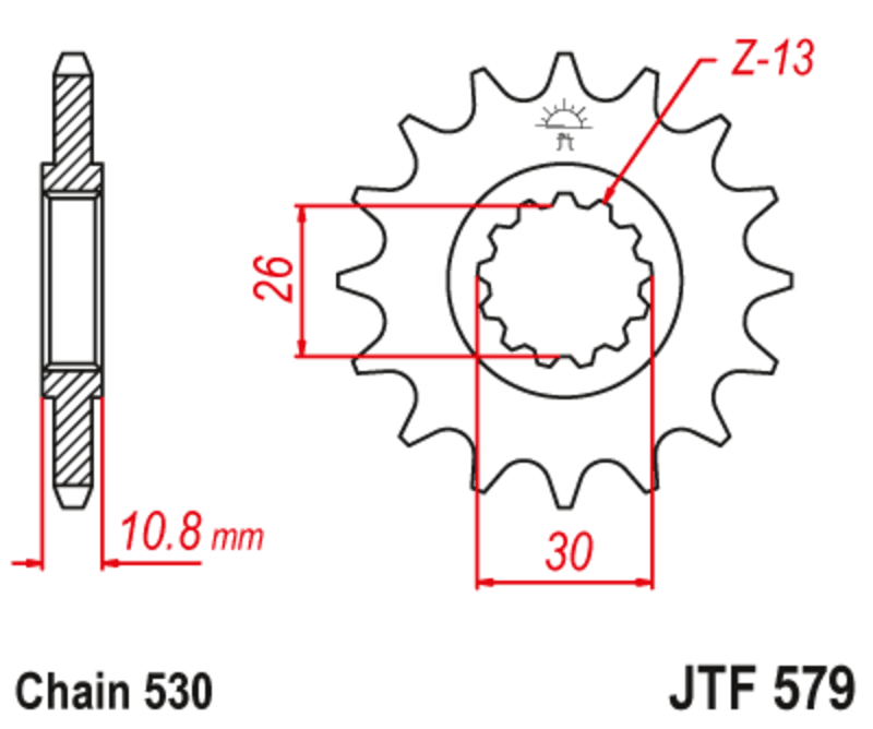 Jt Sprockets Steel Noise Free Front Sprocket - 530