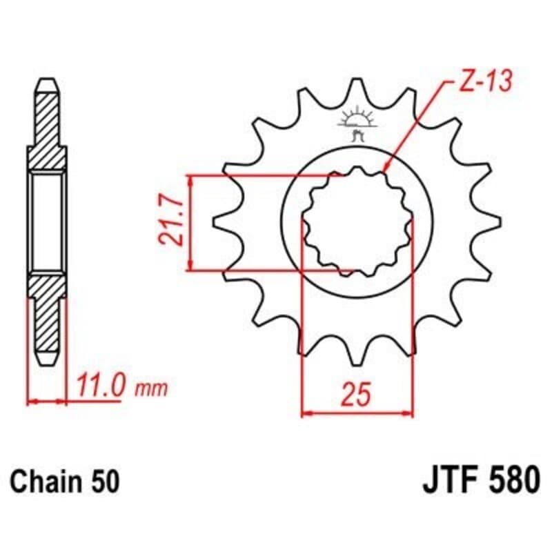Jt Sprockets Steel Noise Free Front Sprocket - 530
