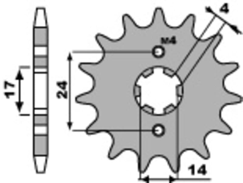Pbr Steel Standard Front Sprocket - 420