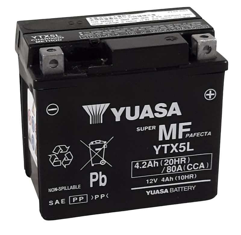 Yuasa W/C Accu Maintenance Free Factory Activated - Ytx5l Fa