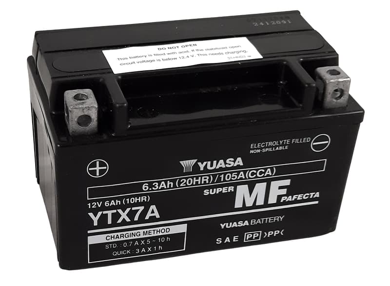Yuasa W/C Accu Maintenance Free Factory Activated - Ytx7a Fa