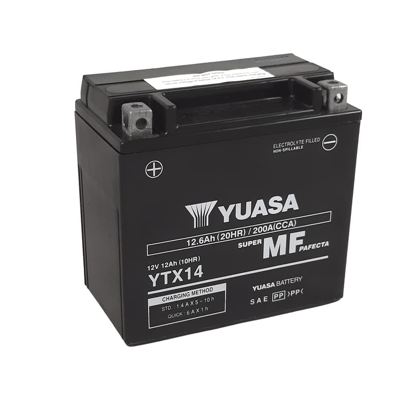 Yuasa W/C Accu Maintenance Free Factory Activated - Ytx14 Fa