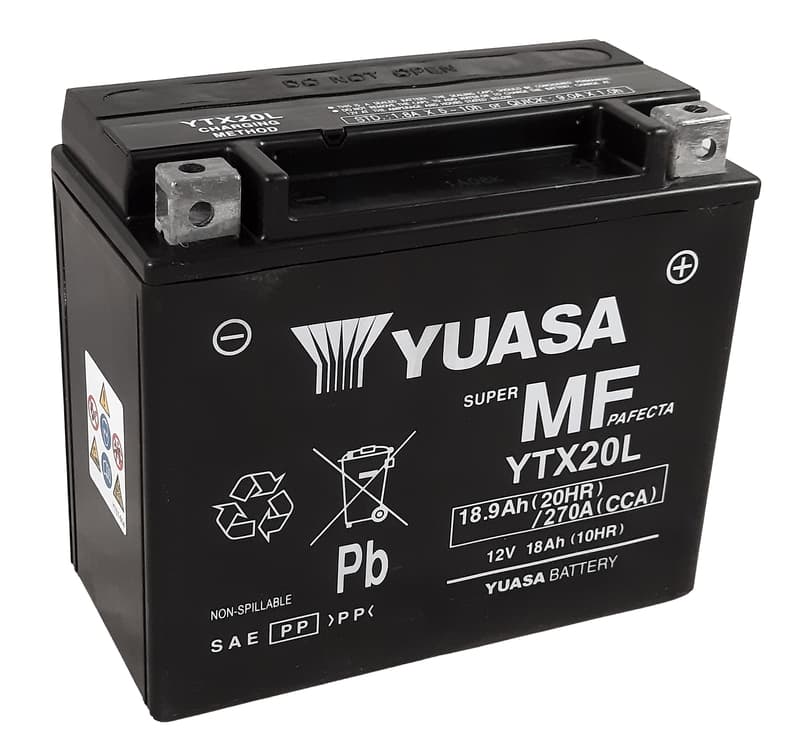 Yuasa W/C Accu Maintenance Free Factory Activated - Ytx20l Fa