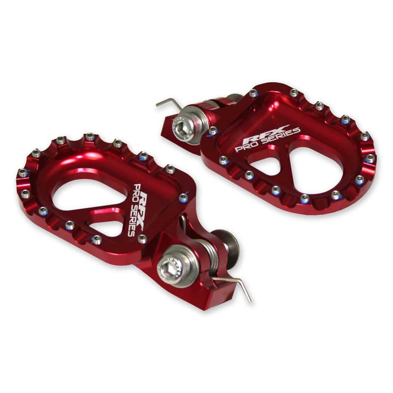 Rfx Pro Series Trials Cnc Aluminium Footrests - Black