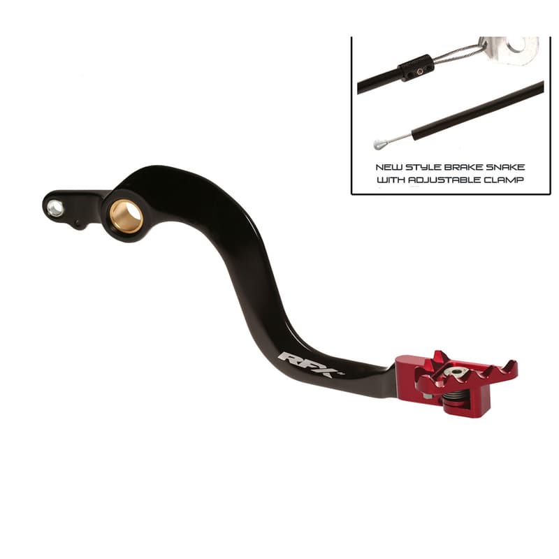 Rfx Pro Series Flexi-Tip Rear Brake Lever - Noir/Rouge