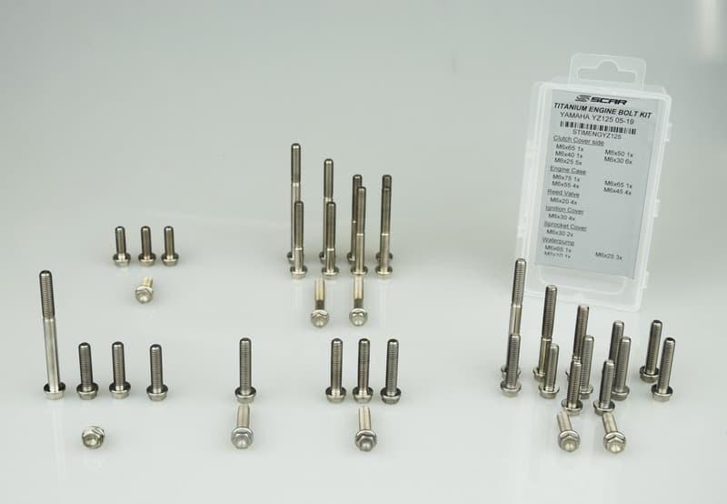 Scar Engine Screw Kit Titanium 48 Screws
