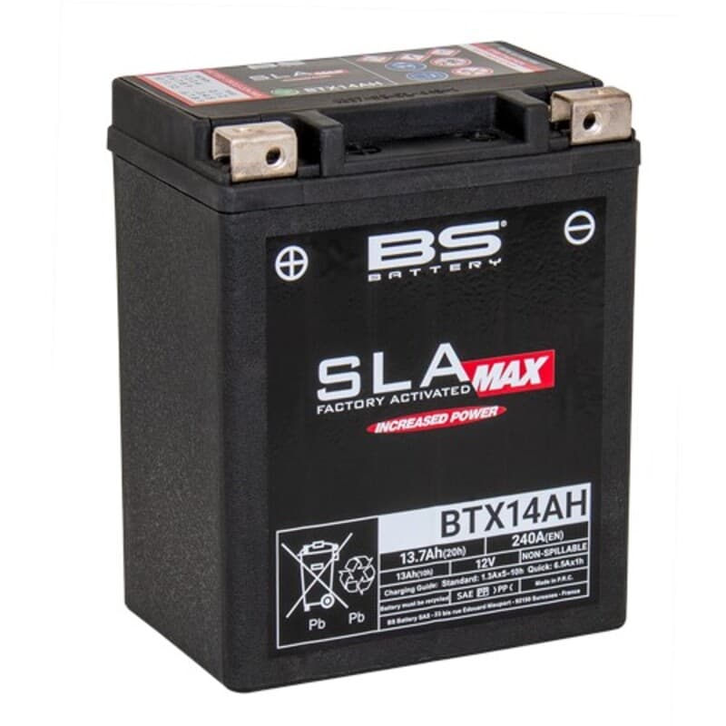 Bs Battery Sla Max Accu Maintenance Free Factory Activated - Btx14ah Max Fa