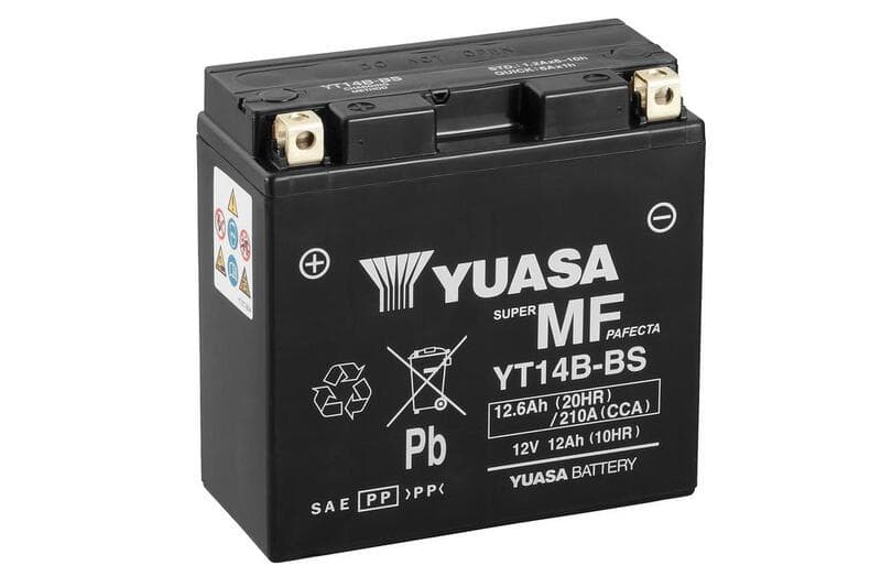 Yuasa W/C Accu Maintenance Free Factory Activated - Yt14b Fa