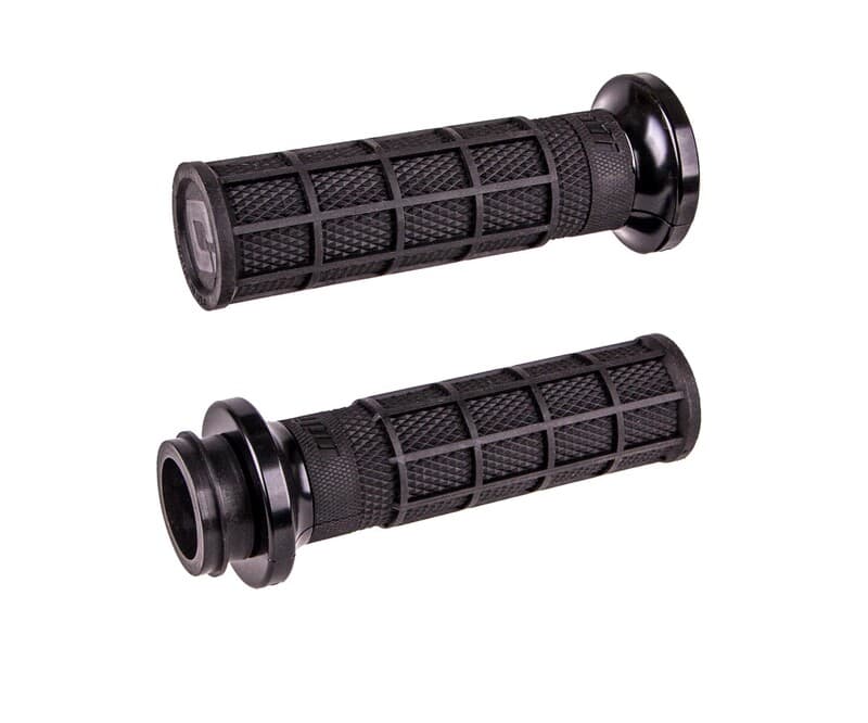 Odi V-Twin Lock-On™ Hart-Luck Signature Full-Waffle Grip Set (Throttle By Wire)- Harley Davidson 2008-