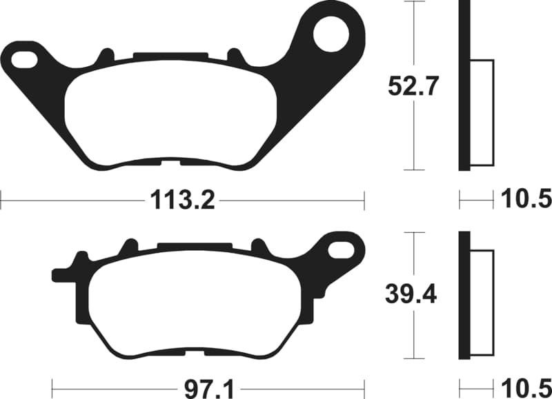 Tecnium Scooter Organische remblokken - Me432