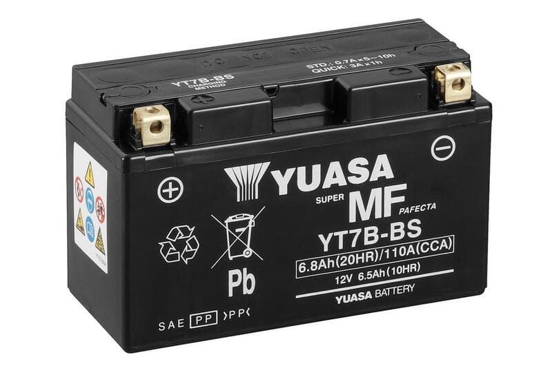 Yuasa W/C Accu Maintenance Free Factory Activated - Yt7b