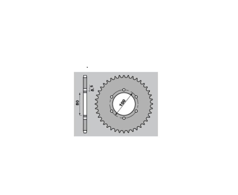 Pbr Achtertandwiel Staal Standaard - 415