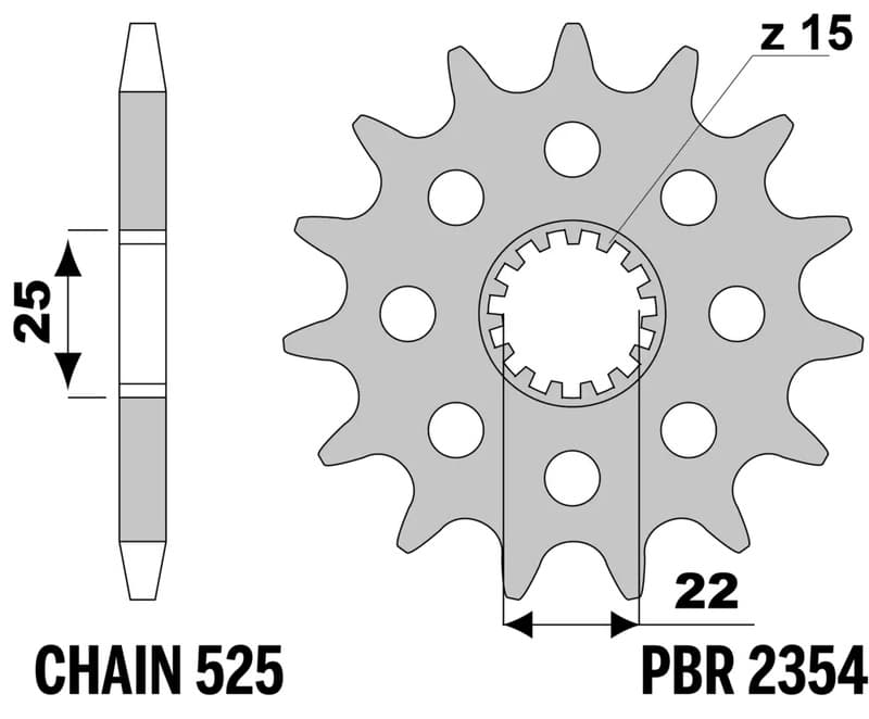 Pbr Steel Standard Front Sprocket - 520