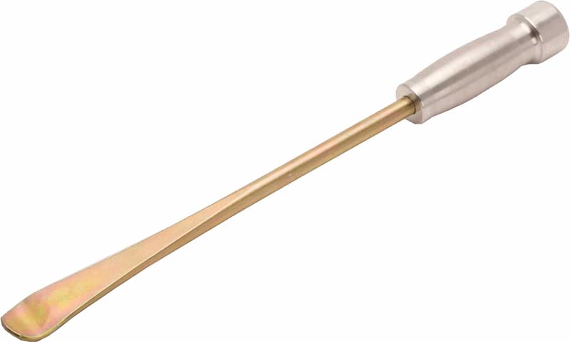 Rfx Race Single Spoon End Tyre Lever With Silver Handle - Mousse Type - Golden - 420mm