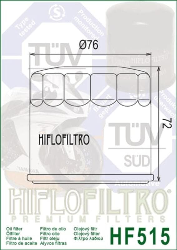 Hiflofiltro Oliefilter - HF515