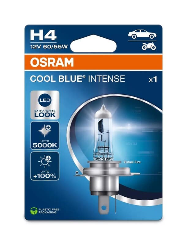 Osram Cool Blau Intense Bulb H4 12v/60/55w - X1