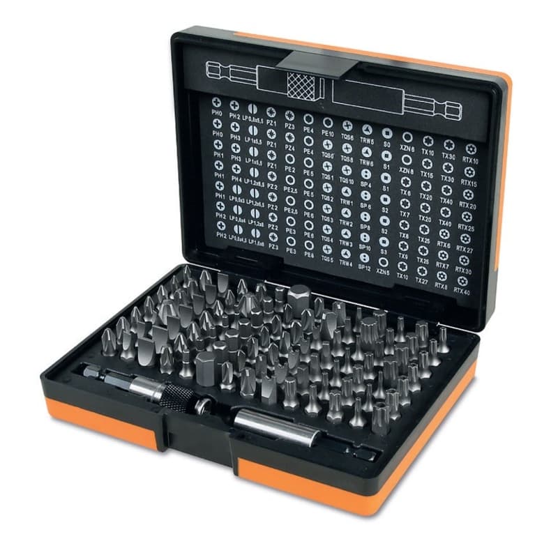 Beta Screwdriver Bit Set met 98 Bits en 2 Bit Holders