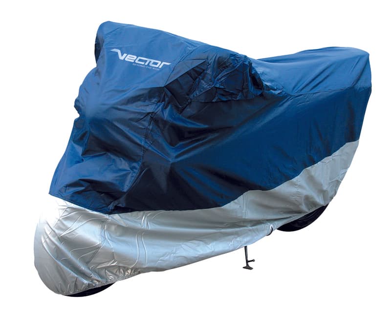 Vector Indoor/Outdoor Protective Cover voor Motorcycle/Scooter - Blauw/Zilver - S
