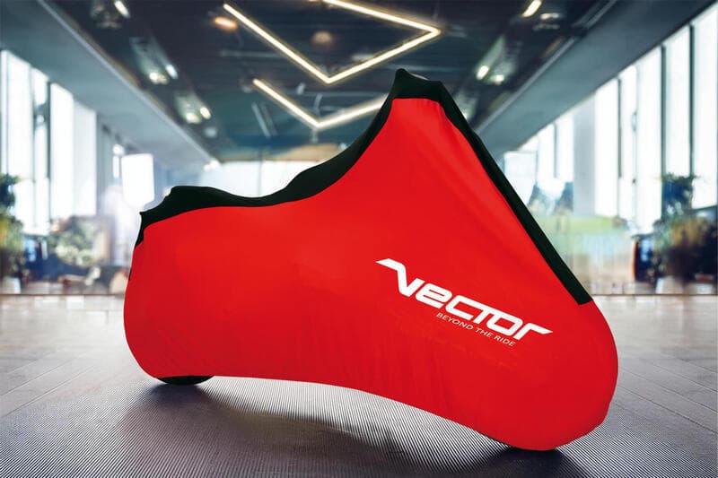 Vector Strech Indoor Protective Cover voor Motorcycle/Scooter - Rood - S