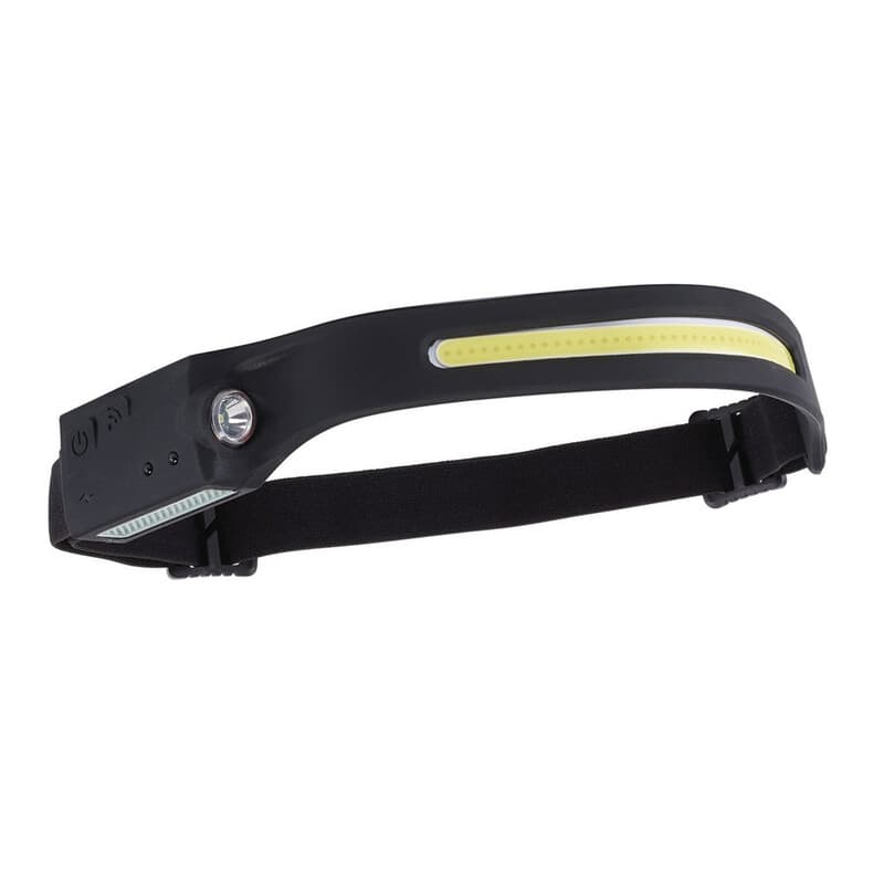 Draper 2 In 1 Head Torch Cob Led Recharcheable With Wave Sensor - 3w