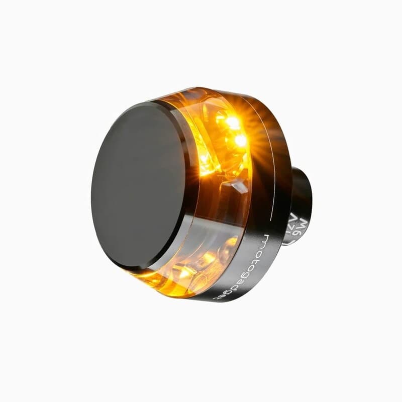 Motogadget Mo.Blaze Disc Dark Led Indicator Body Zwart / Lens Smoked (1pc), Voor Right