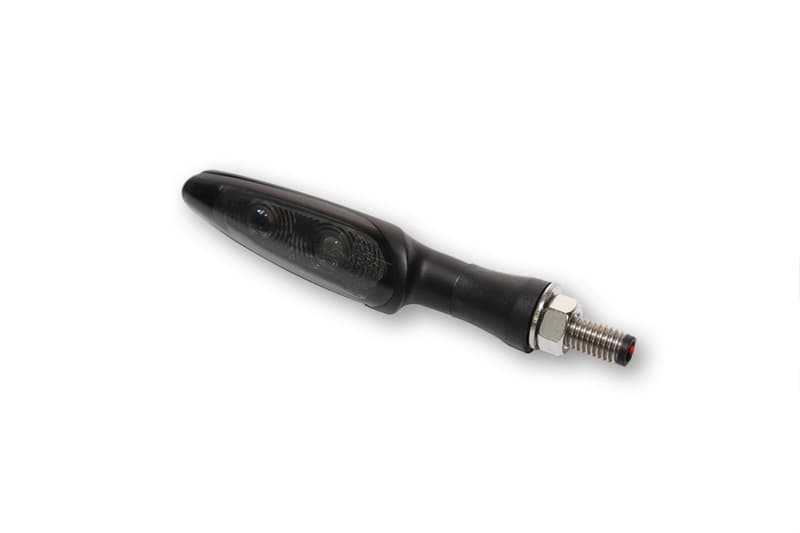 Koso Led Indicator/Fpl. Infinity,Black, Smoke Lens