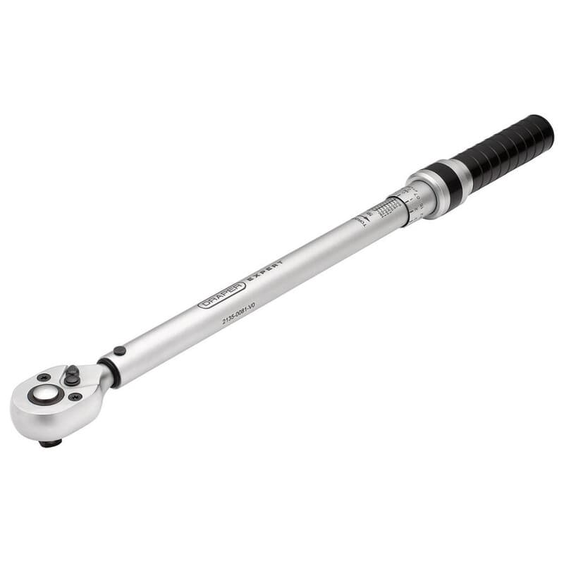 Draper Expert Ratchet Torque Wrench - 1/2" / 40-200 Nm