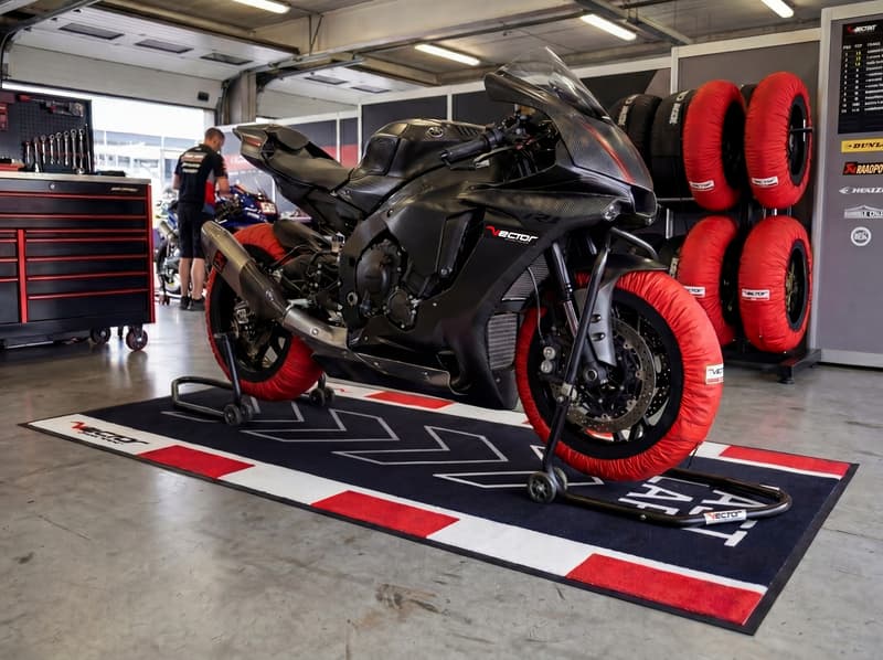 Vector Paddock Mat Pro - Fim - 200 X 100 Cm - Last Lap