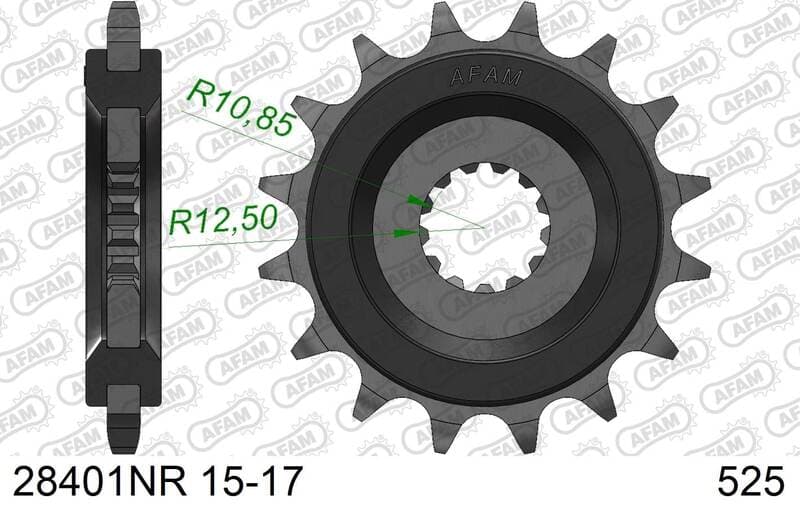 Afam Steel Noise Free Front Sprocket - 525
