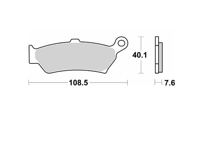 Brembo Street Sintered Metal Brake Pads - 07bb4380
