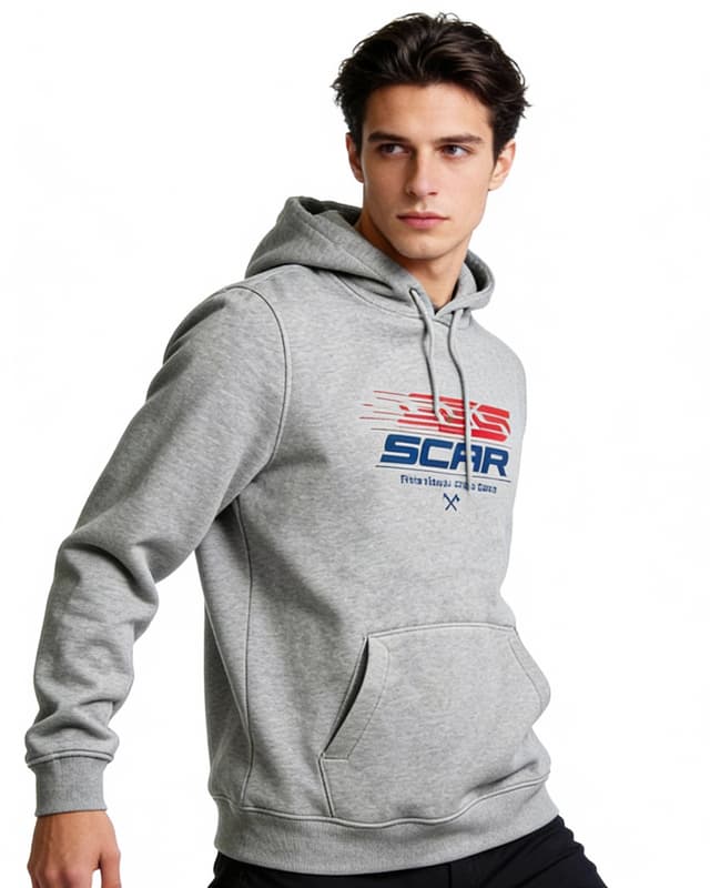 Scar Hoodie Factory - Grijs