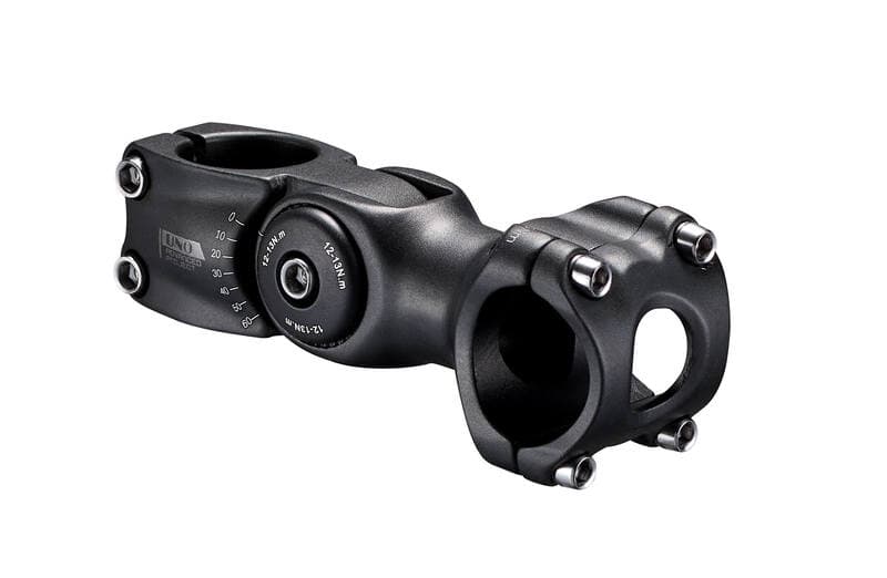 Kalloy Uno Uno 0°/ 60° Bicycle Handlebar Stem Adjustable Grade - 110mm Schwarz