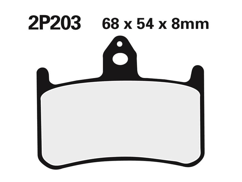Nissin Street /Off-Road Sintered Metal Brake Pads - 2p-203st