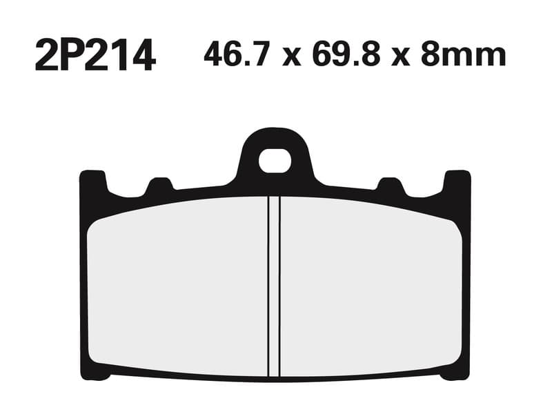 Nissin Street Semi-Metallic Remblokken - 2p-214ns