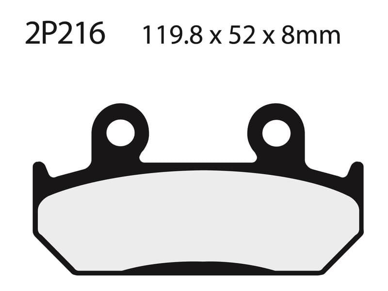 Nissin Street Semi-Metallic Remblokken - 2p-216ns