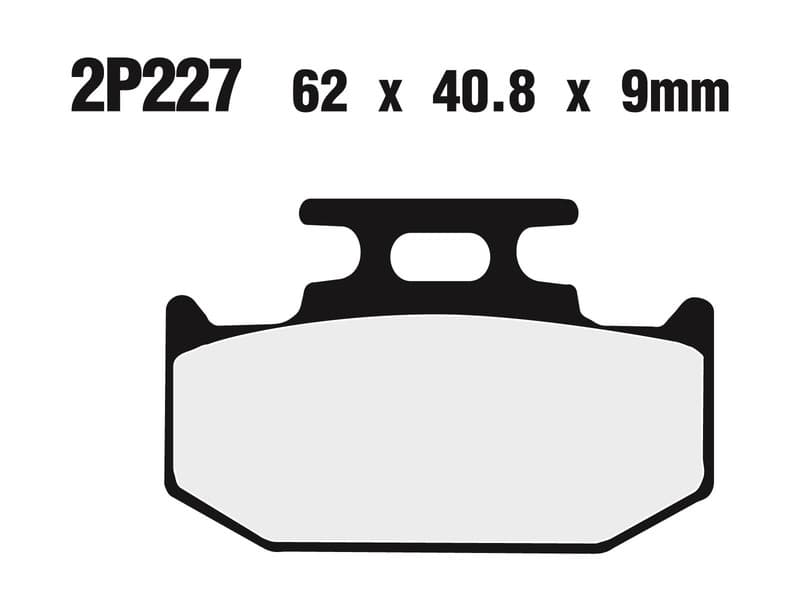 Nissin Off-Road Semi-Metallic Remblokken - 2p-227gs