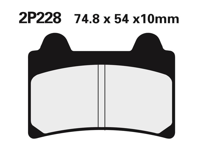 Nissin Street Semi-Metallic Remblokken - 2p-228ns