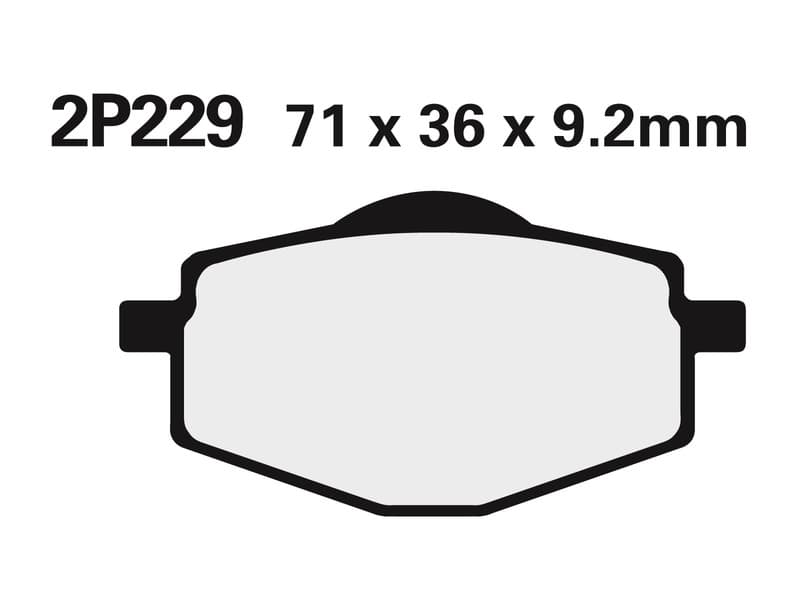 Nissin Street Semi-Metallic Remblokken - 2p-229ns