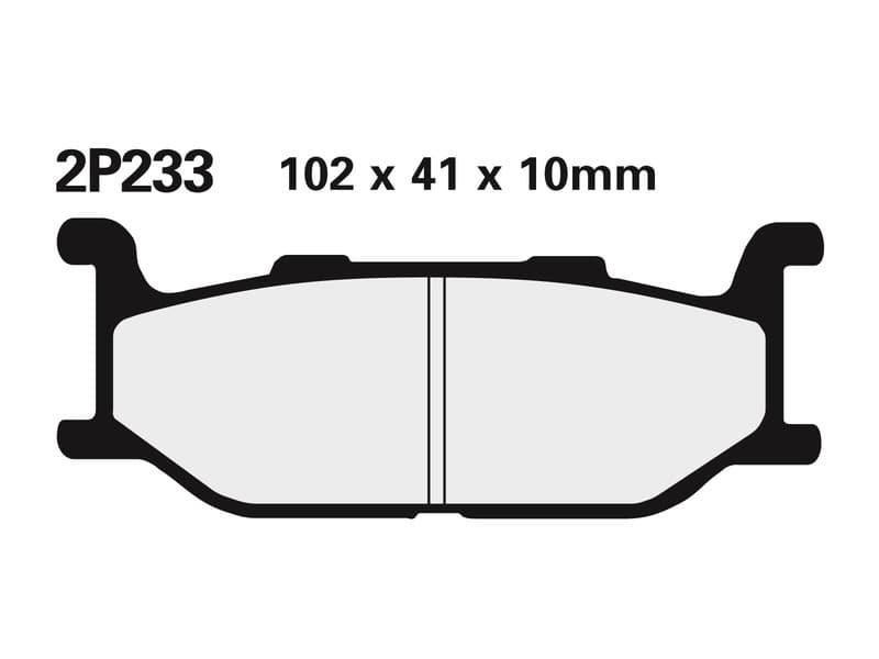 Nissin Street Semi-Metallic Remblokken - 2p-233ns
