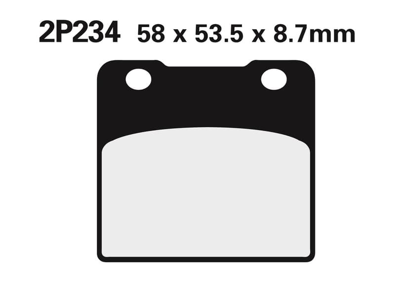 Nissin Street Semi-Metallic Remblokken - 2p-234ns