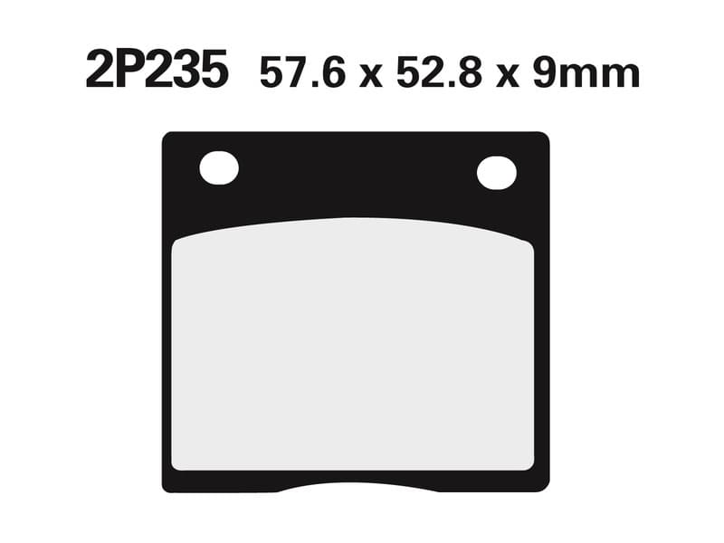 Nissin Street Semi-Metallic Remblokken - 2p-235ns