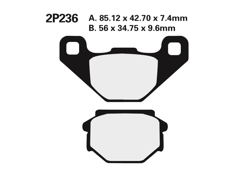 Nissin Street Semi-Metallic Remblokken - 2p-236ns