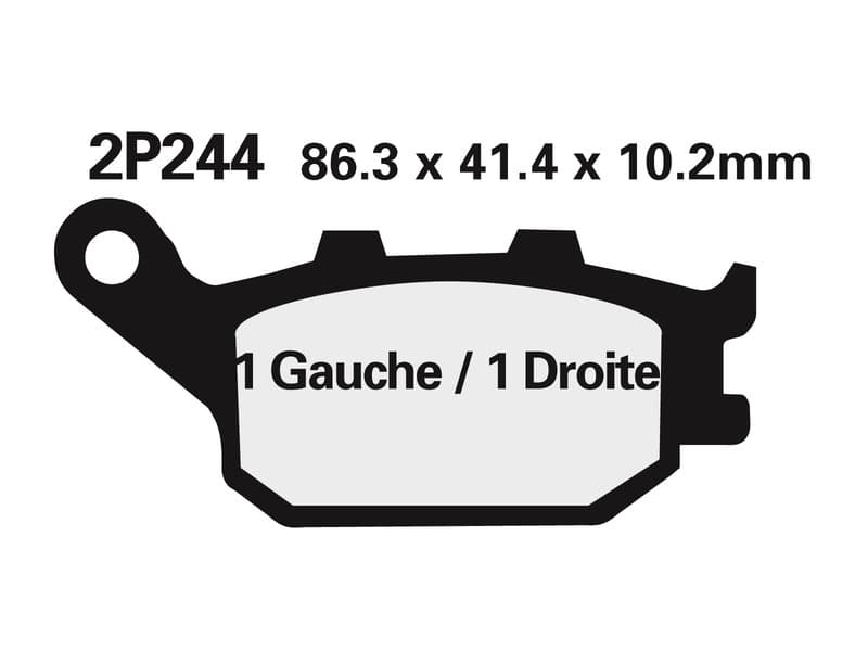 Nissin Street /Off-Road Gesinterde remblokken - 2p-244st