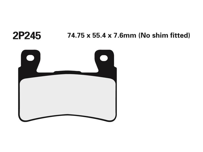 Nissin Street Semi-Metallic Remblokken - 2p-245ns