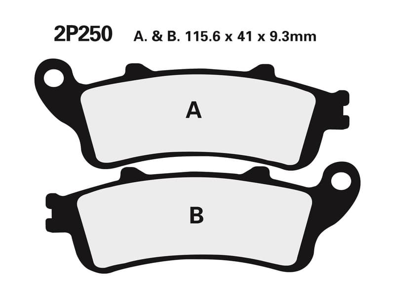 Nissin Street /Off-Road Sintered Metal Brake Pads - 2p-250st-F3