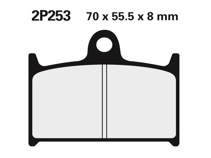 Nissin Street /Off-Road Sintered Metal Brake Pads - 2p-253st